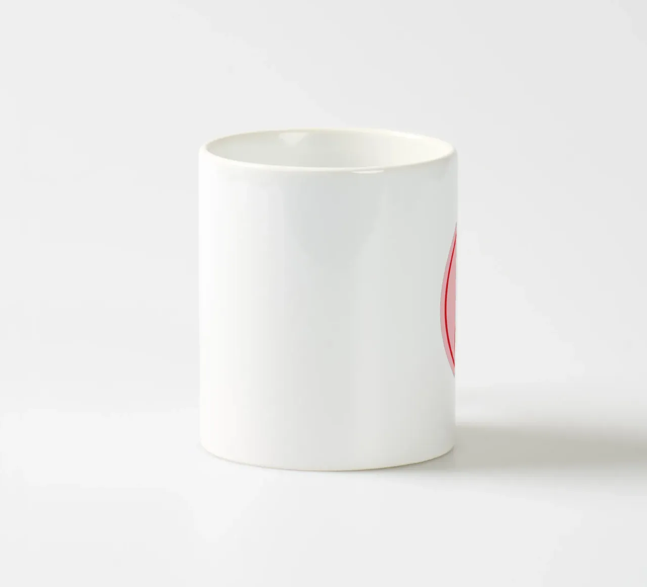 Stampa Ying e Yang rosa e rosso tazza in ceramica da pdigitalprints