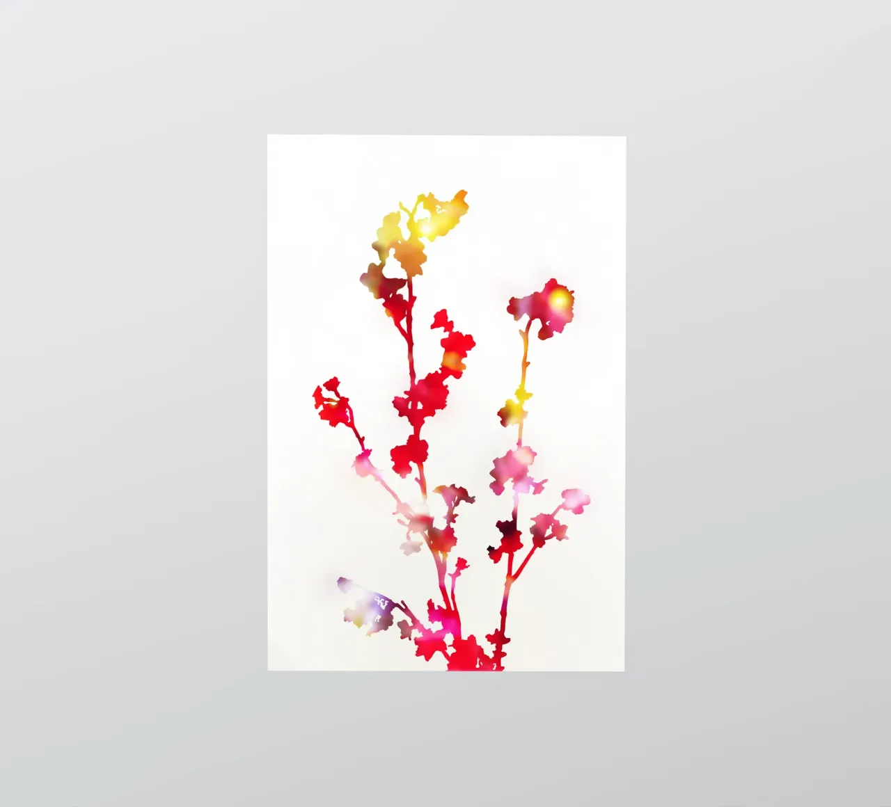 Florescence Red sticker by amini54