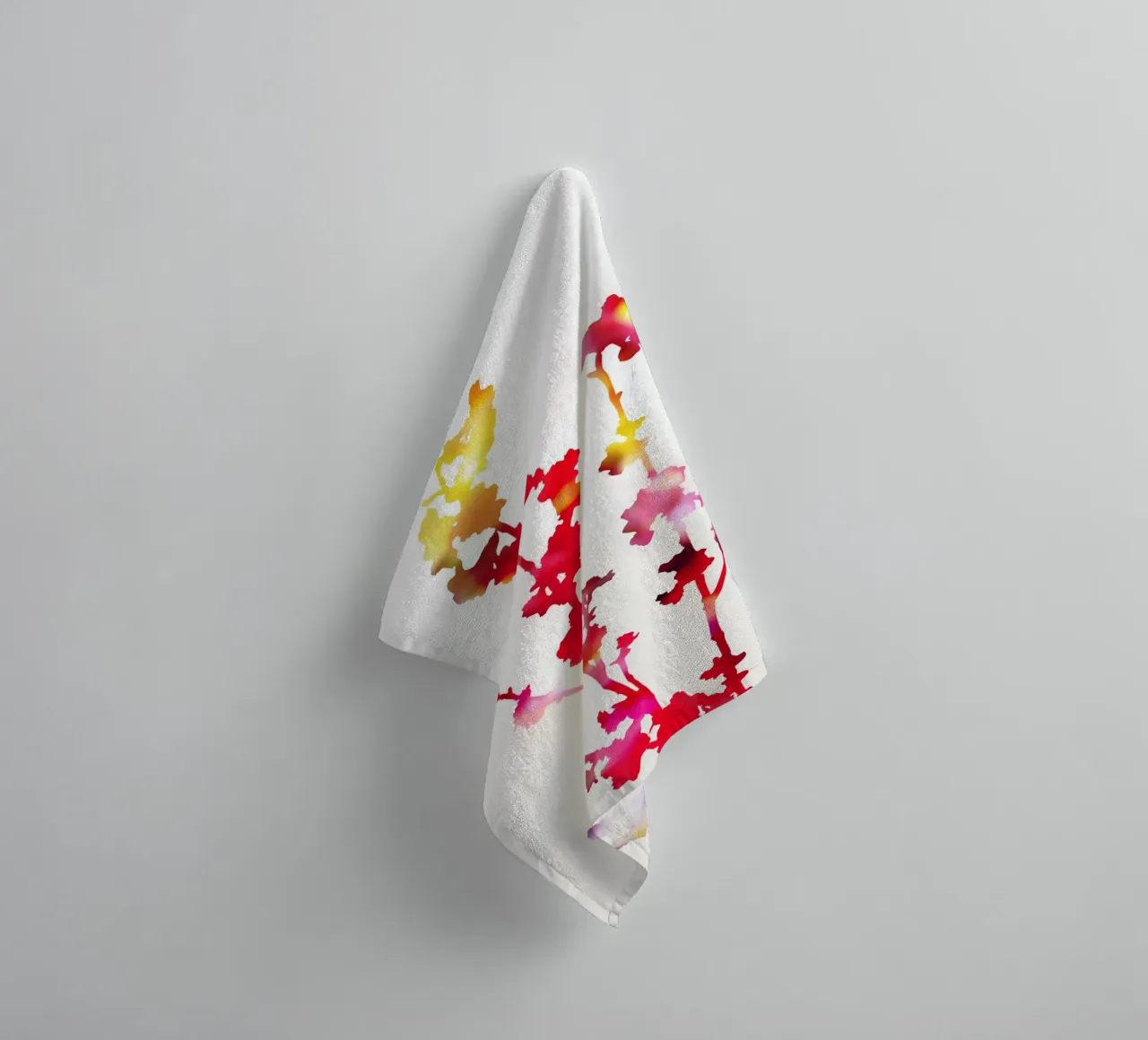 Florescence Red towel by amini54