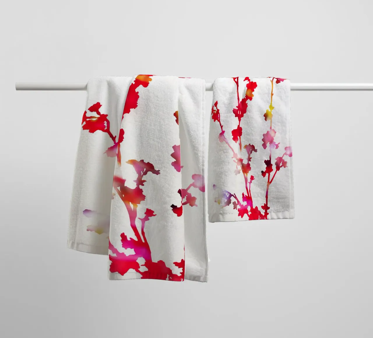 Florescence Red towel by amini54