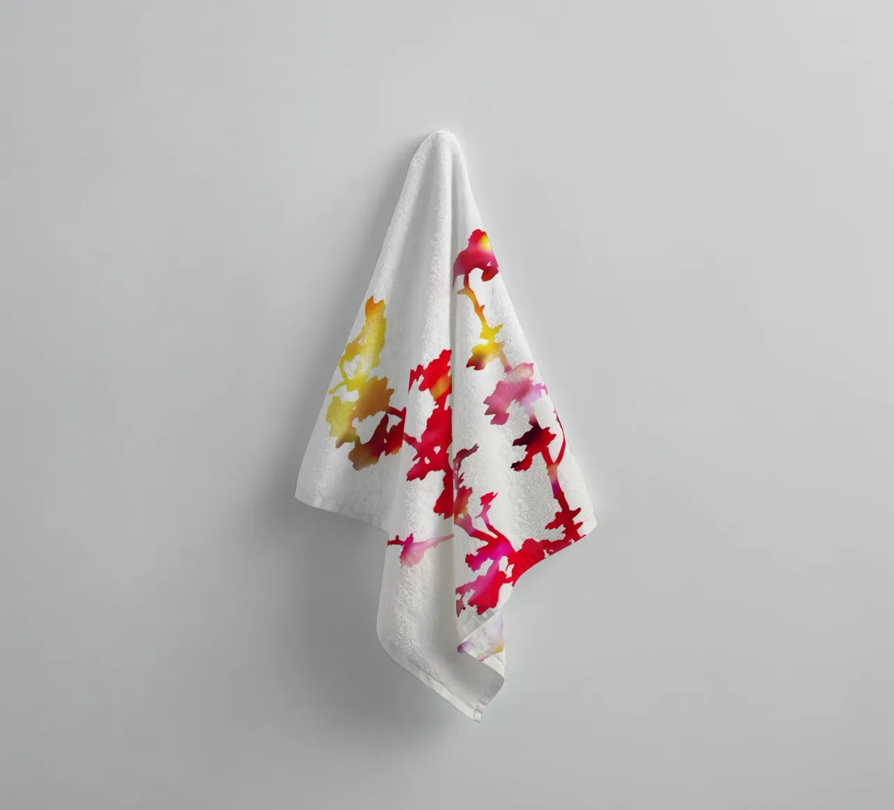 Florescence Red towel by amini54