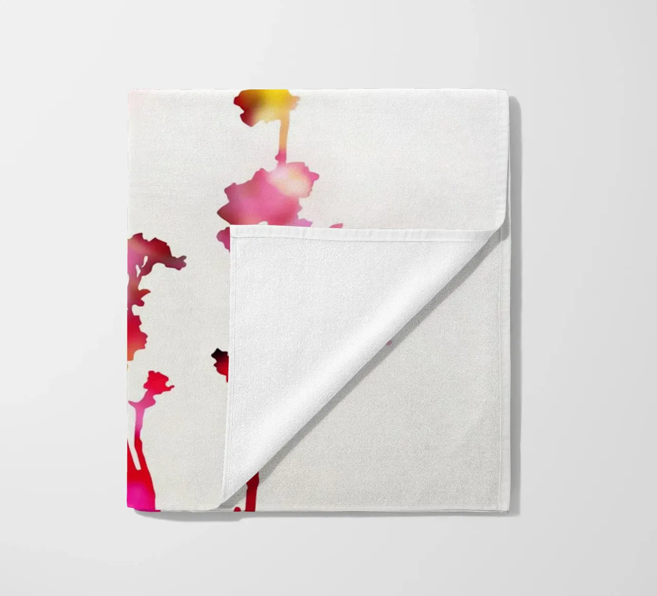 Florescence Red beach towel by amini54