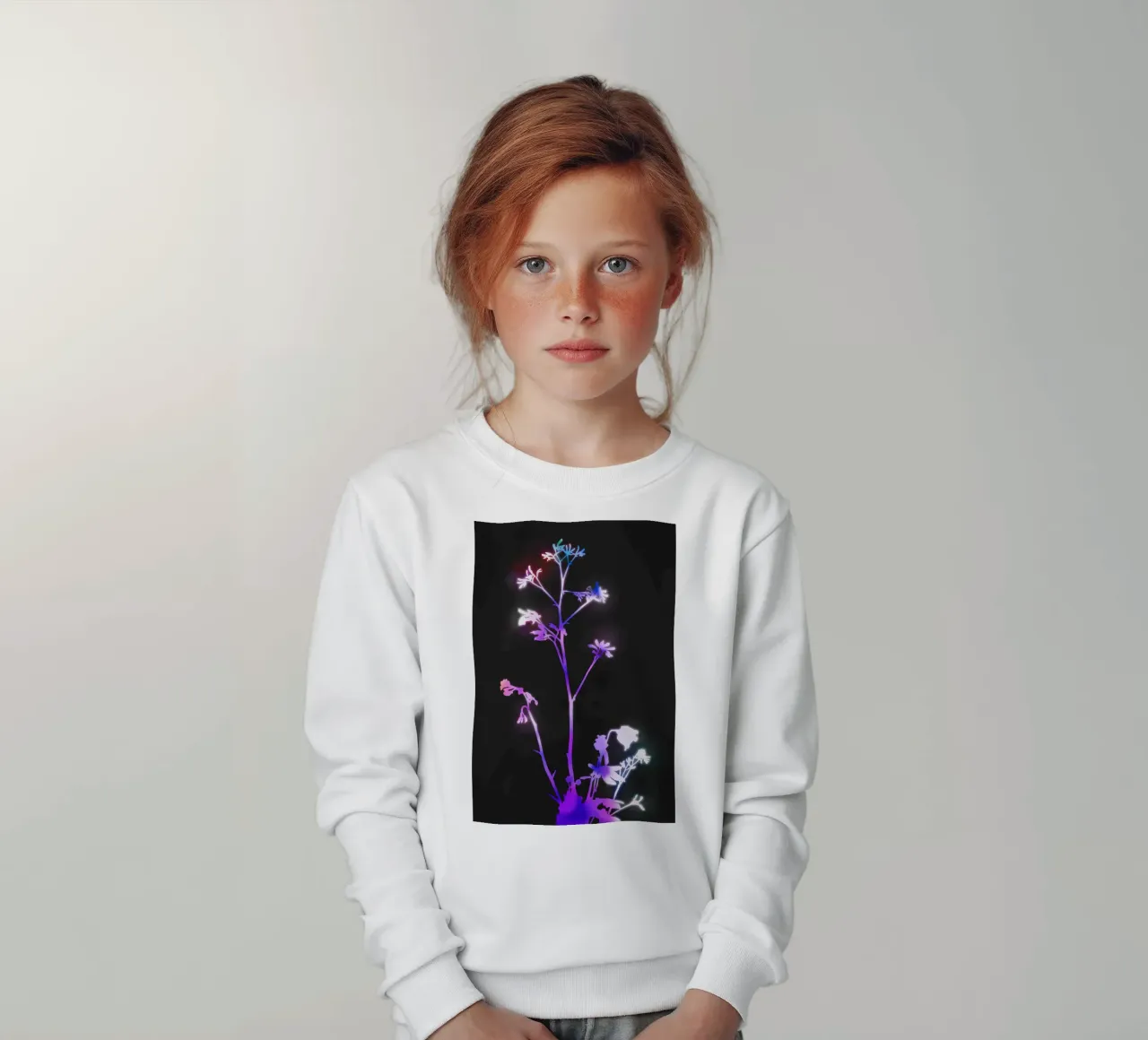 Florescenza viola felpa bambino da amini54