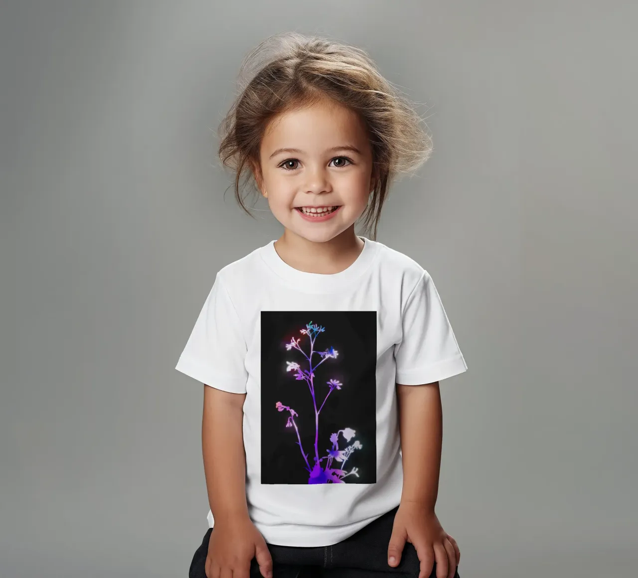 Florescence Purple kids t-shirt by amini54