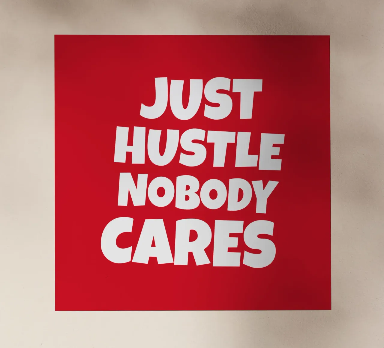 Just hustle nobody cares pellicola backlit da happieeagle
