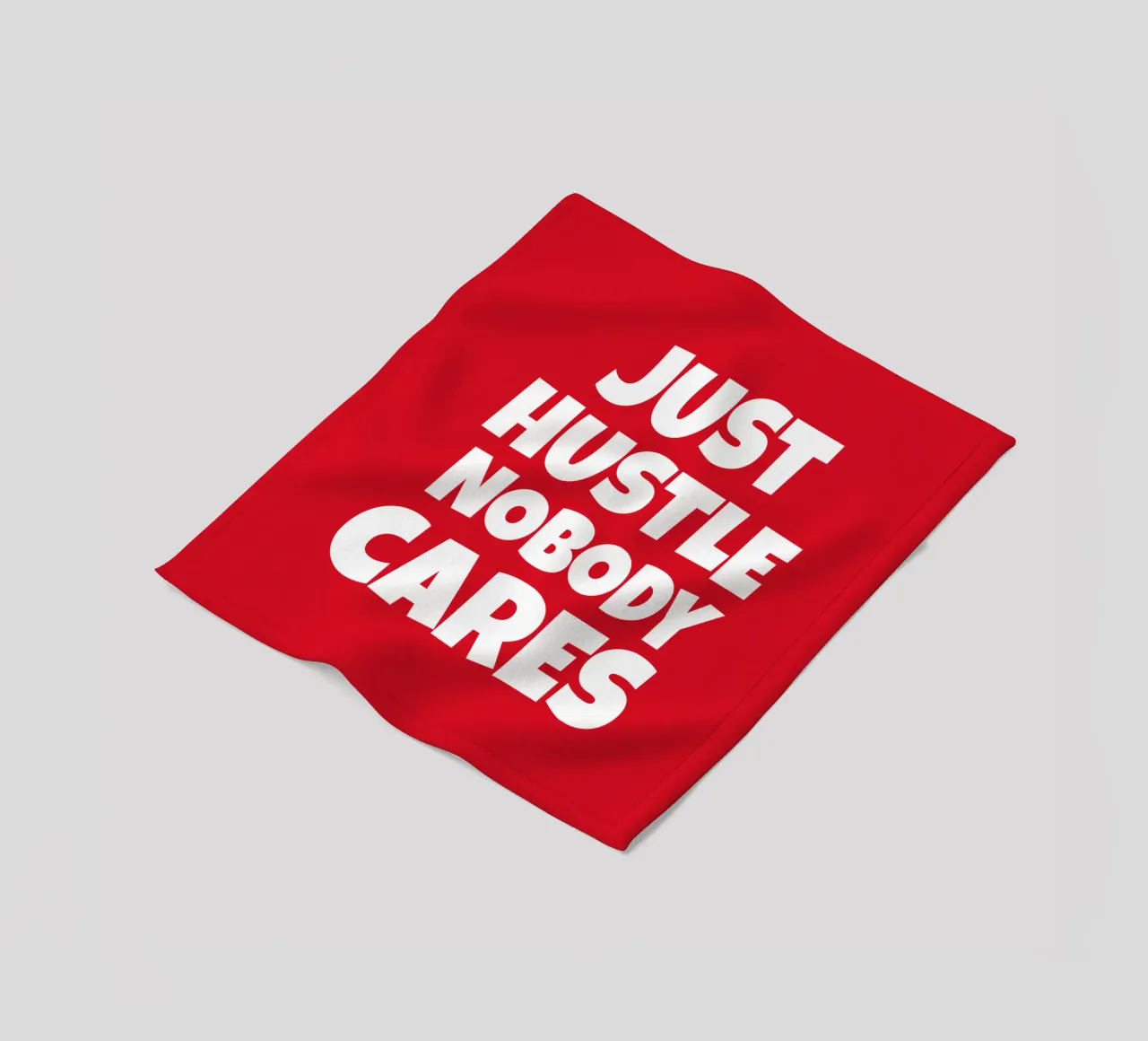 Just hustle nobody cares coperta in pile da happieeagle