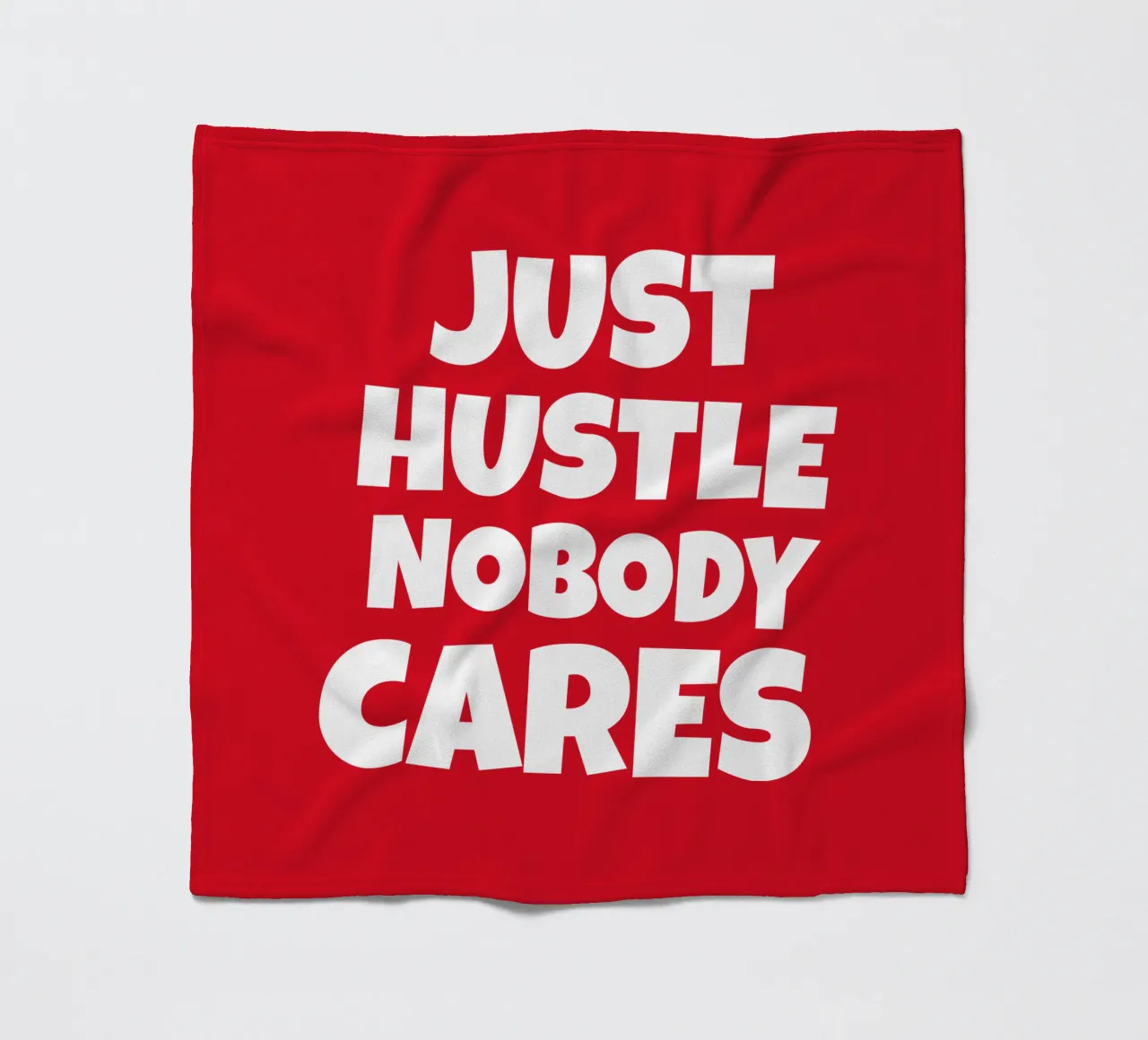 Just hustle nobody cares coperta in pile da happieeagle