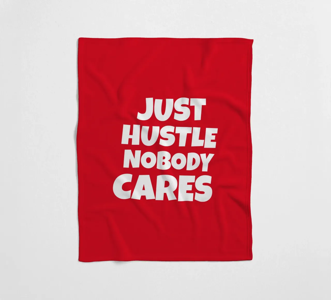 Just hustle nobody cares coperta in pile da happieeagle
