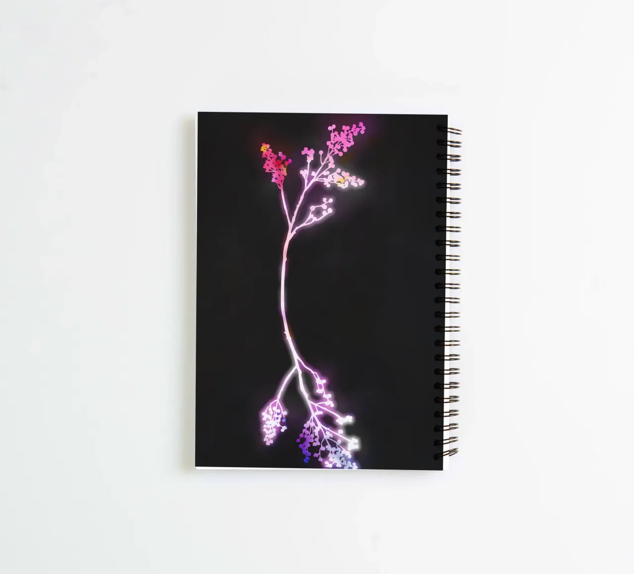 Florescence Fuschia spiral notebook by amini54