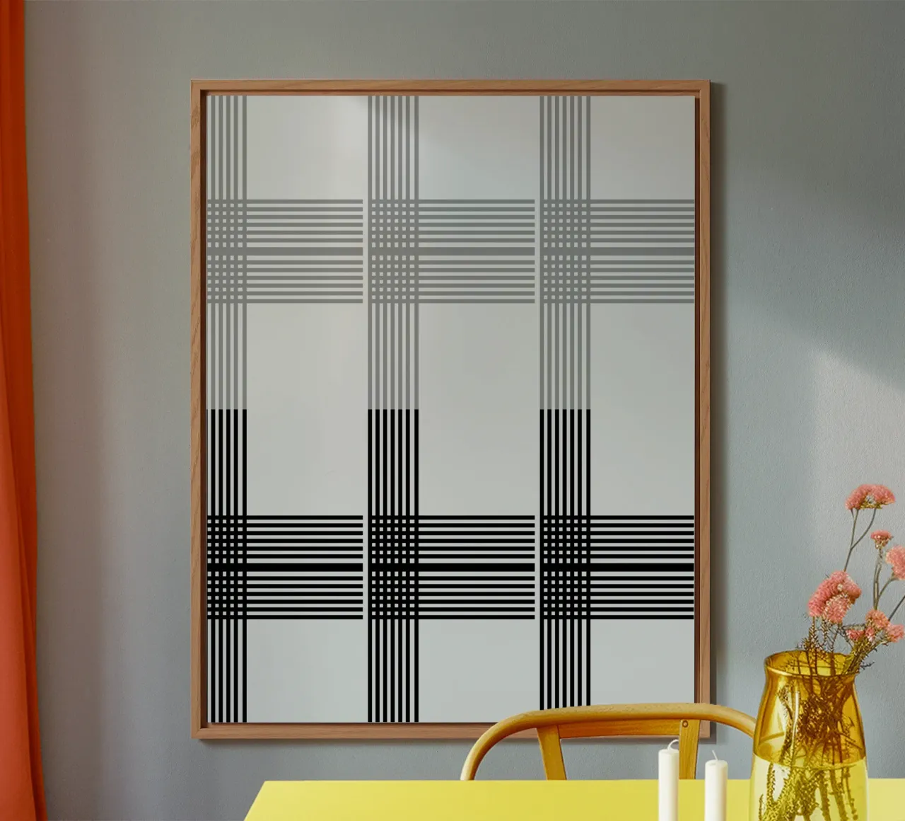 Gray Black Lines Pattern forex plate by KHouse Studio