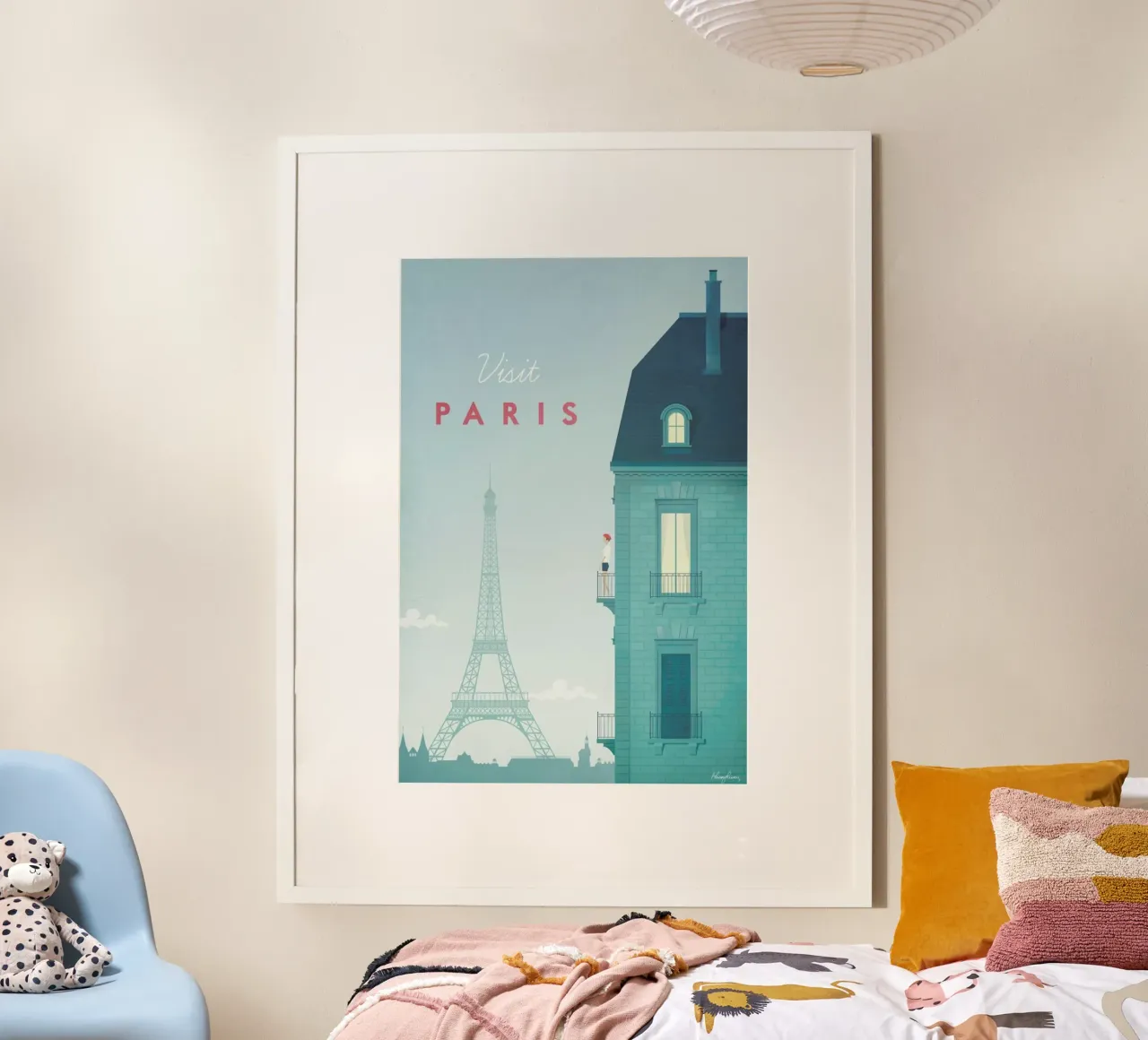 Paris poster avec cadre en plastique de Henry Rivers