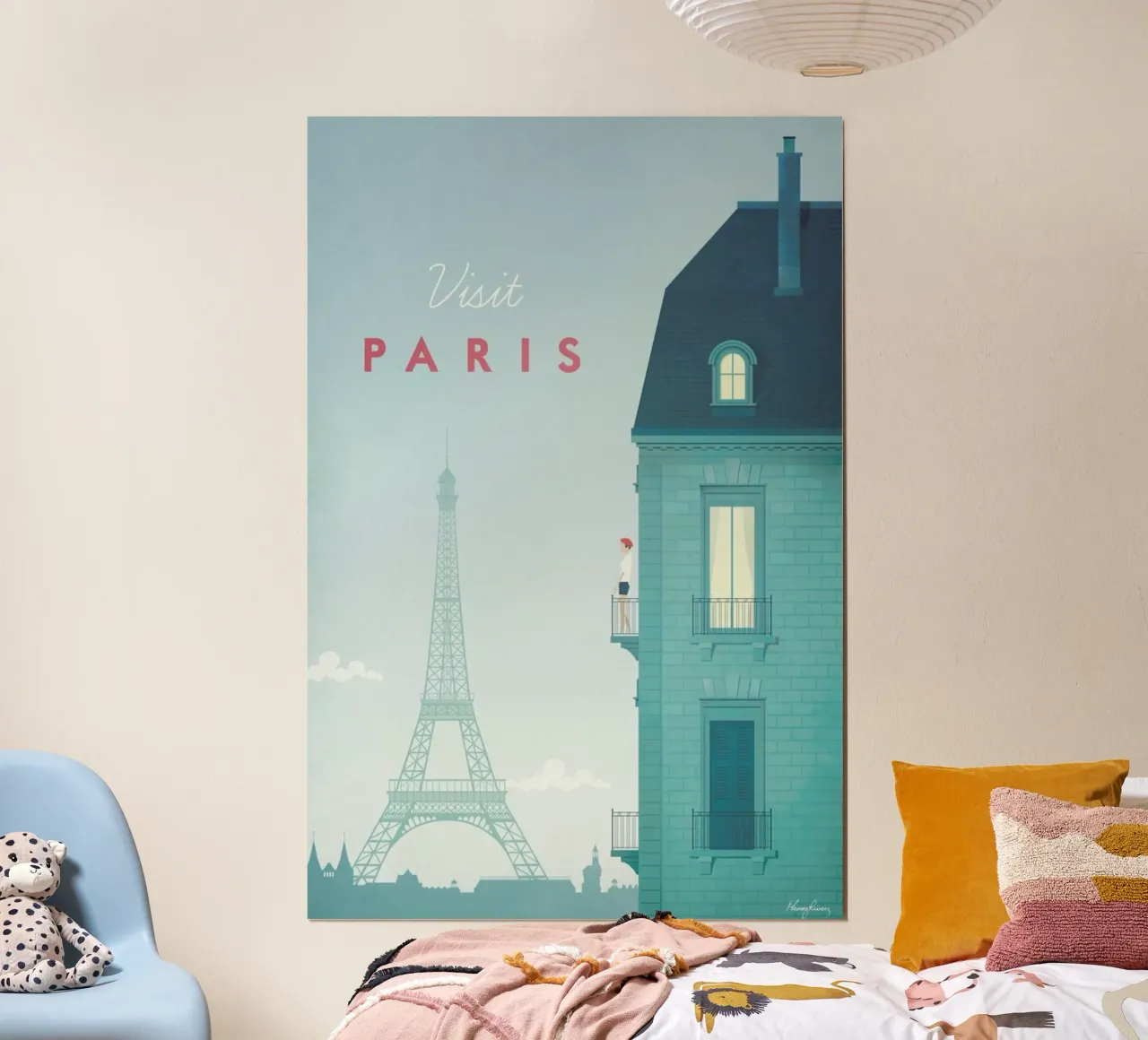 Paris poster avec cadre en plastique de Henry Rivers