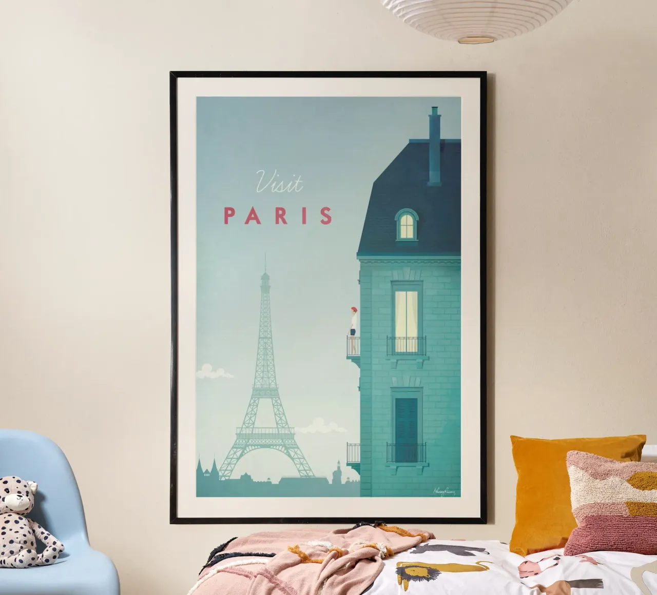Paris poster con telaio in alluminio da Henry Rivers