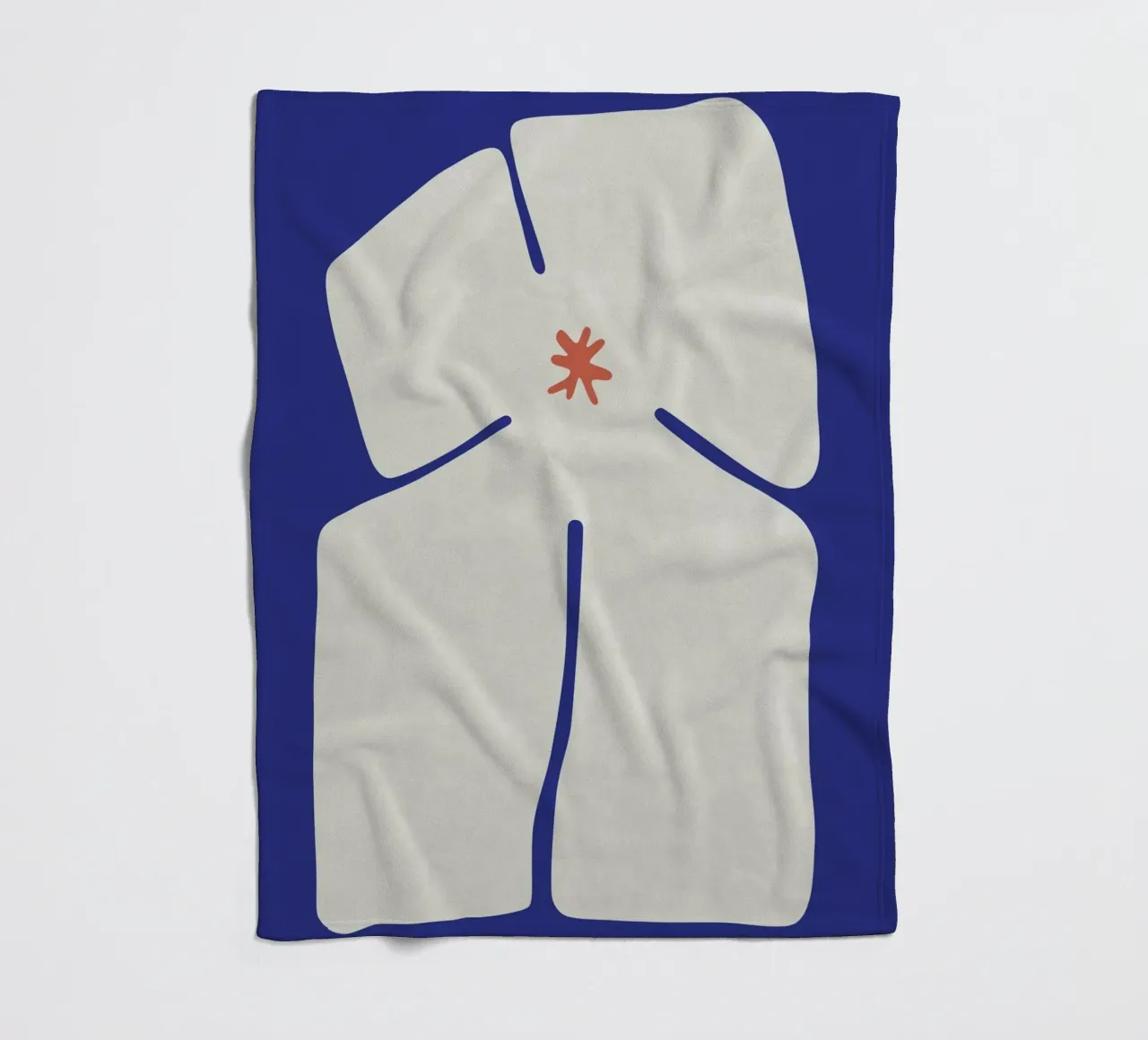 Fiore cruciforme coperta in pile da amini54