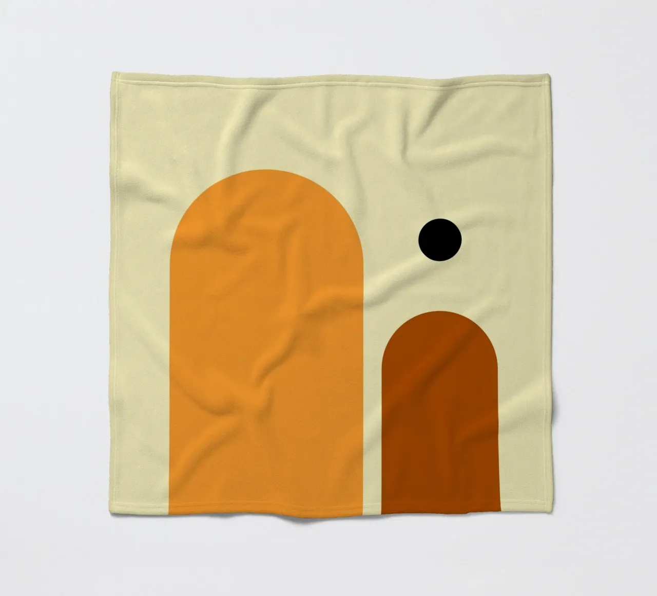 Midcentury Geometric 01 fleece blanket by KHouse Studio