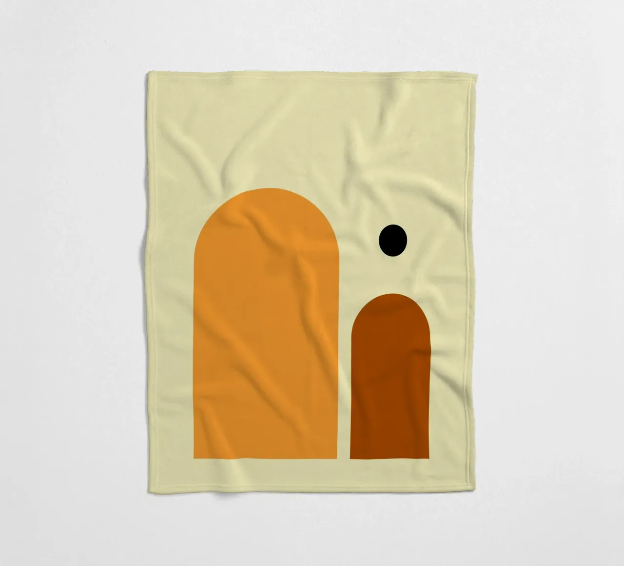 Midcentury Geometric 01 fleece blanket by KHouse Studio