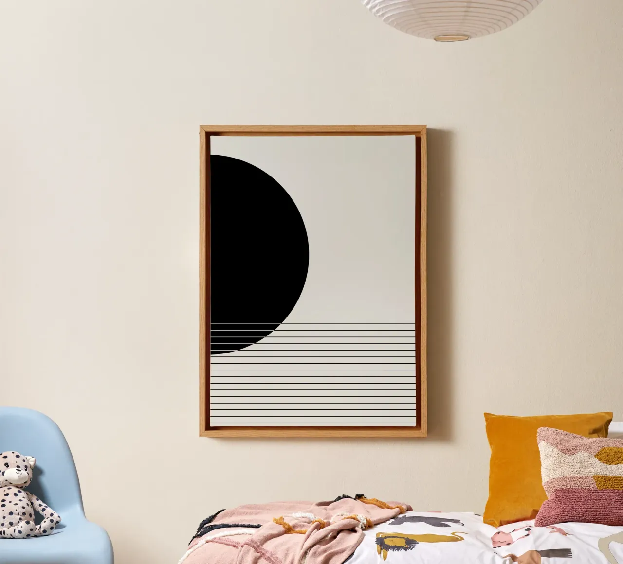 Paesaggio minimale tela con Cornice a cassetta da KHouse Studio