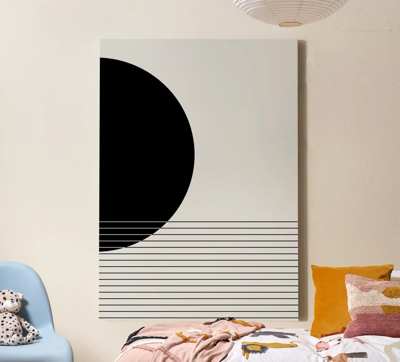 Paesaggio minimale tela con Cornice a cassetta da KHouse Studio