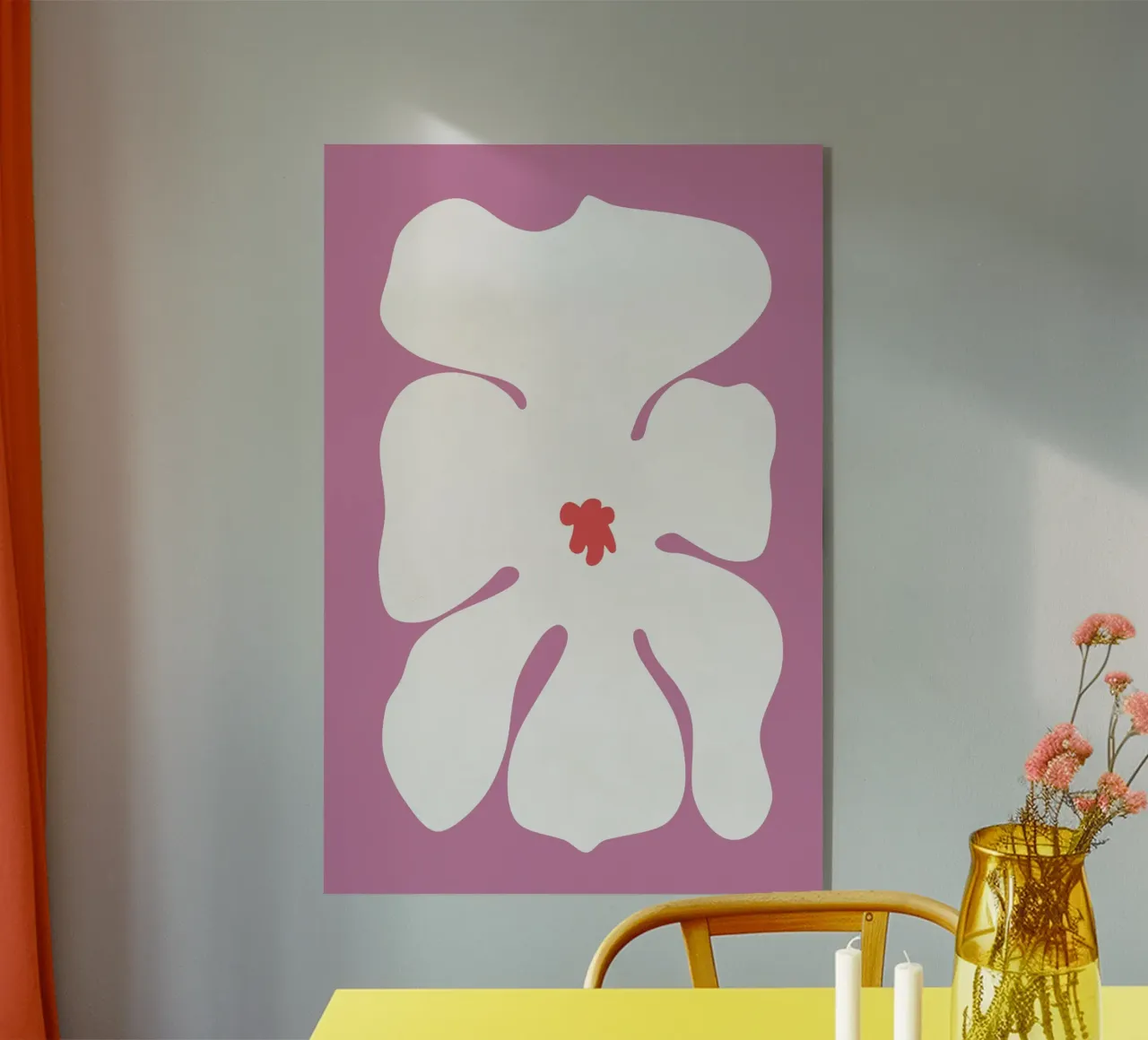 Fiore di orchidea plexiglass da amini54