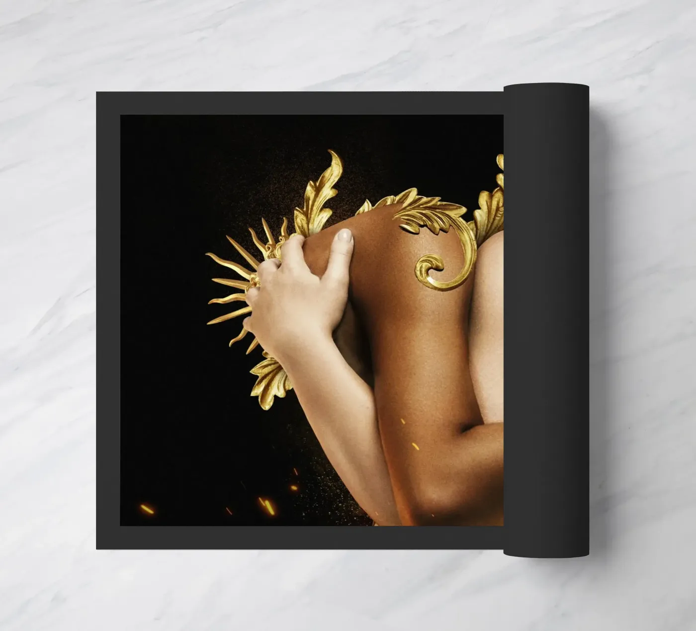 Slechts één deurmat van Paste in Place