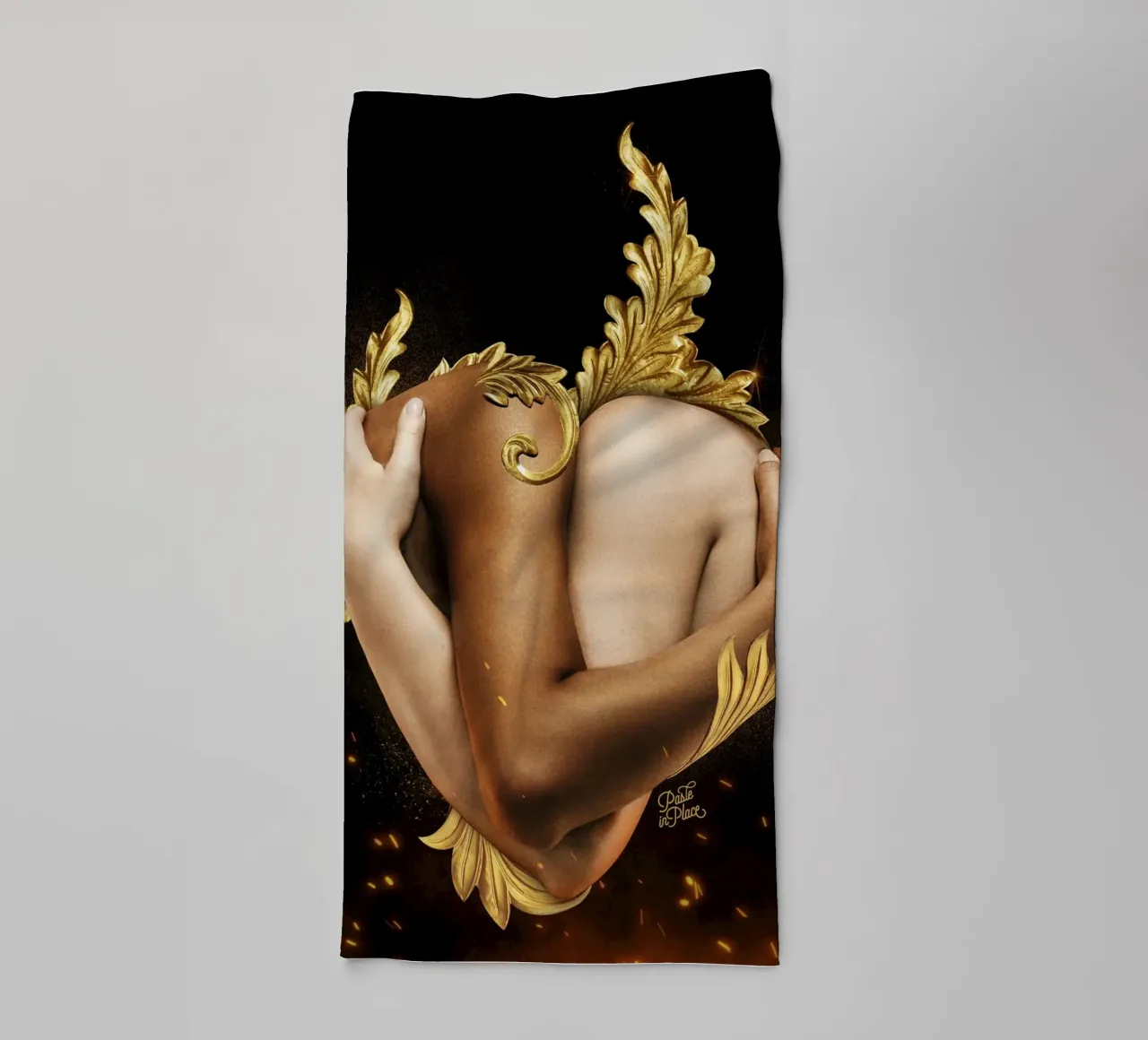 Un seul serviette de bain de Paste in Place