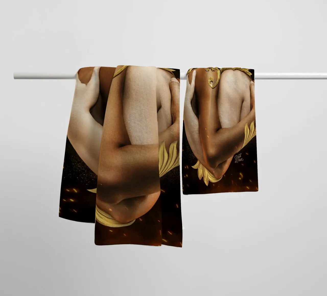 Un seul serviette de bain de Paste in Place