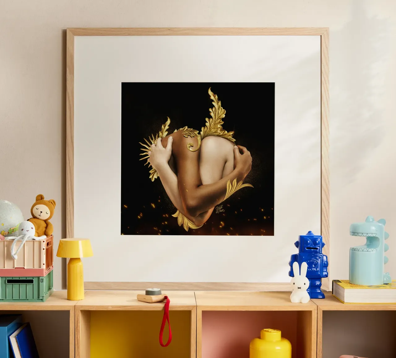 Only One poster with wooden frame by Paste in Place