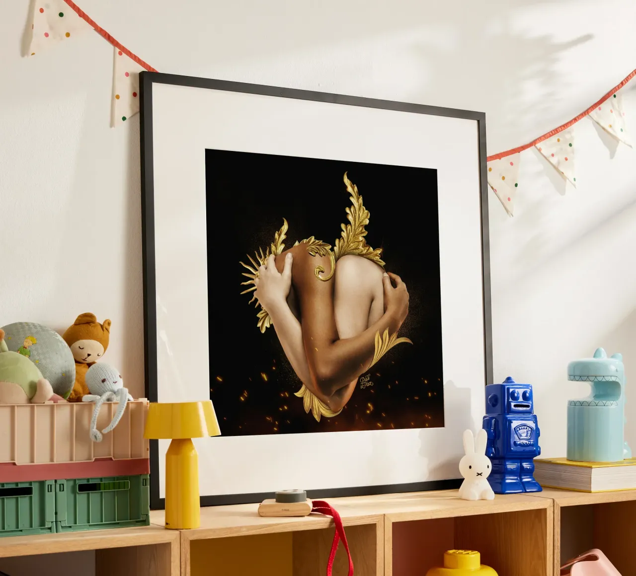 Only One poster with wooden frame by Paste in Place