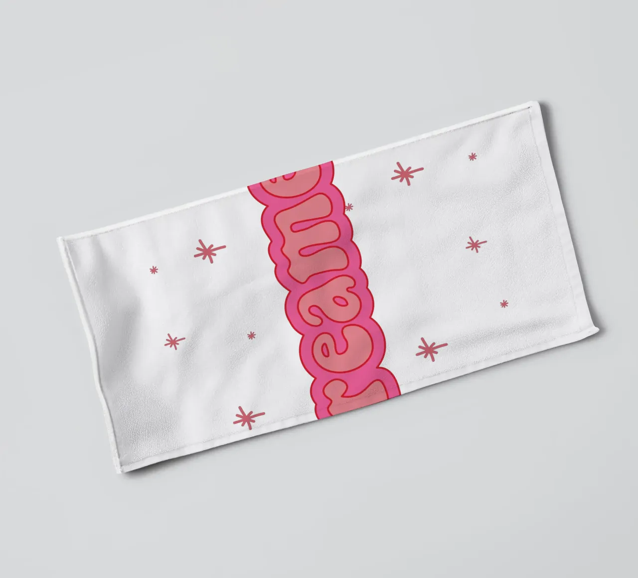 Y2k Dreamer typography print towel by pdigitalprints