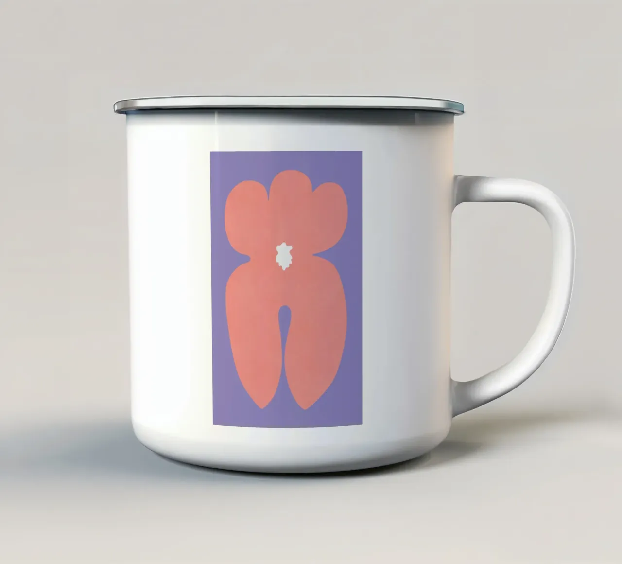 Fiore di orchidea II tazza in smalto da amini54