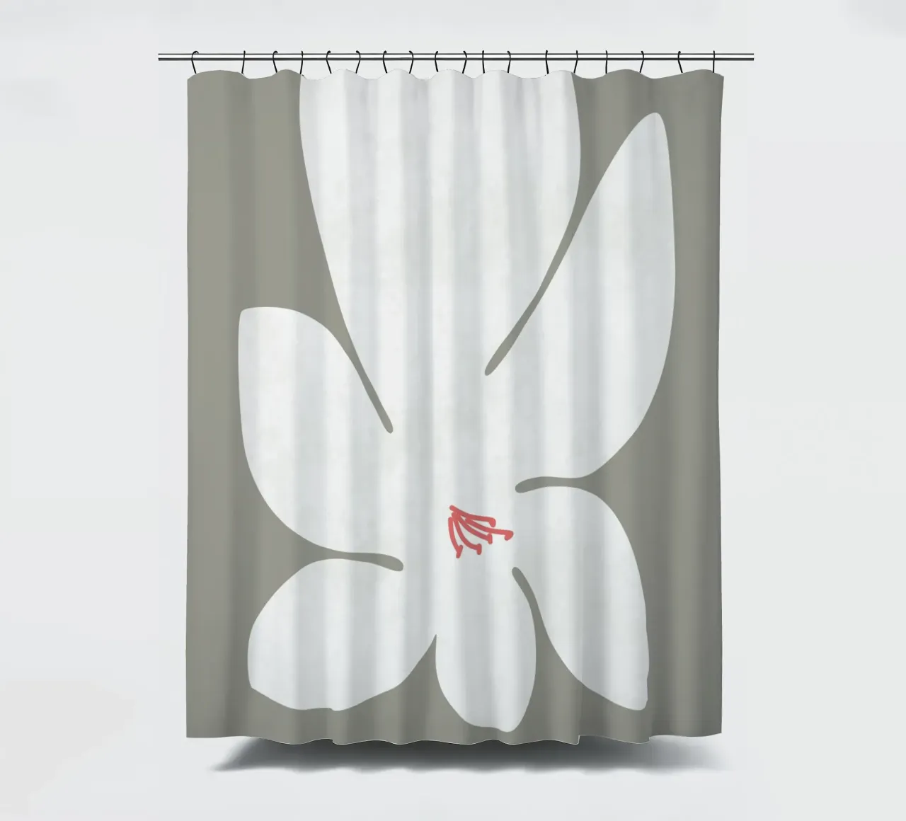 Lily Flower II shower curtain by amini54