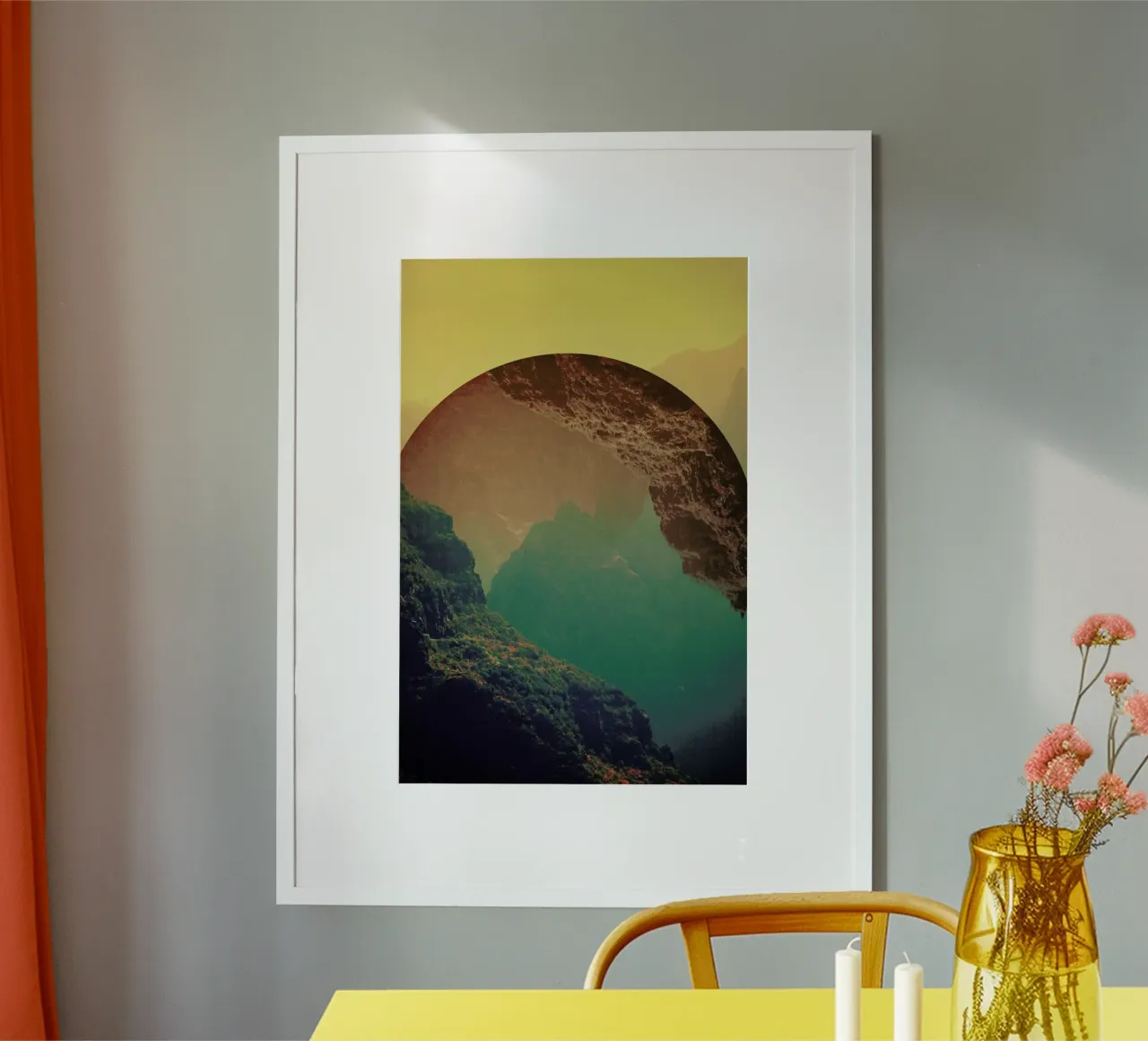 Esfera poster con telaio in legno da Victorsbeard