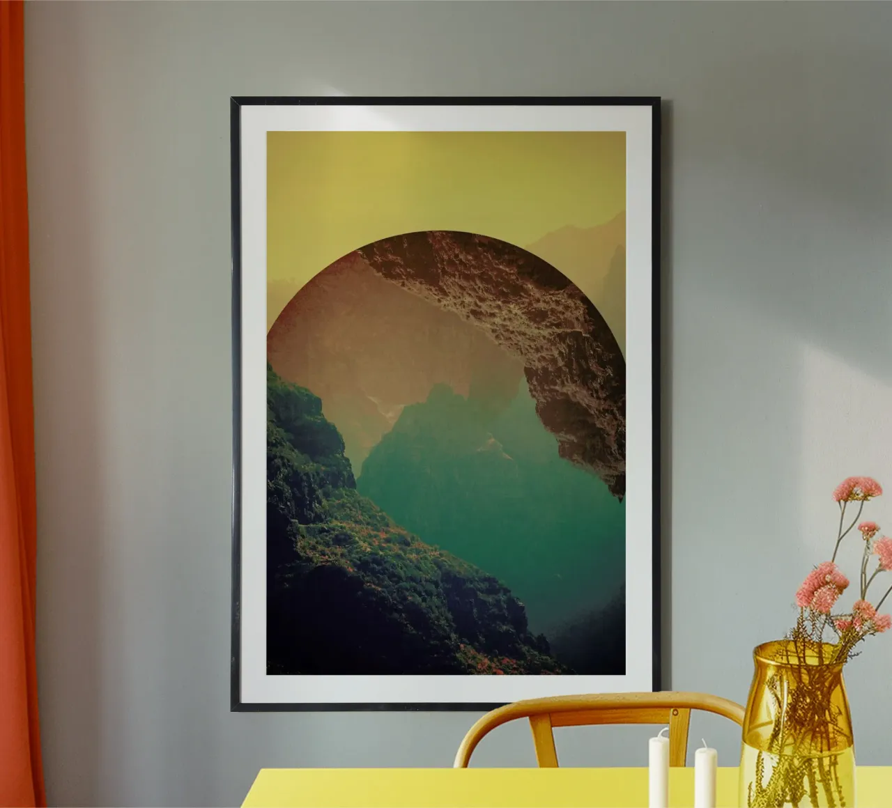 Esfera poster con telaio in legno da Victorsbeard