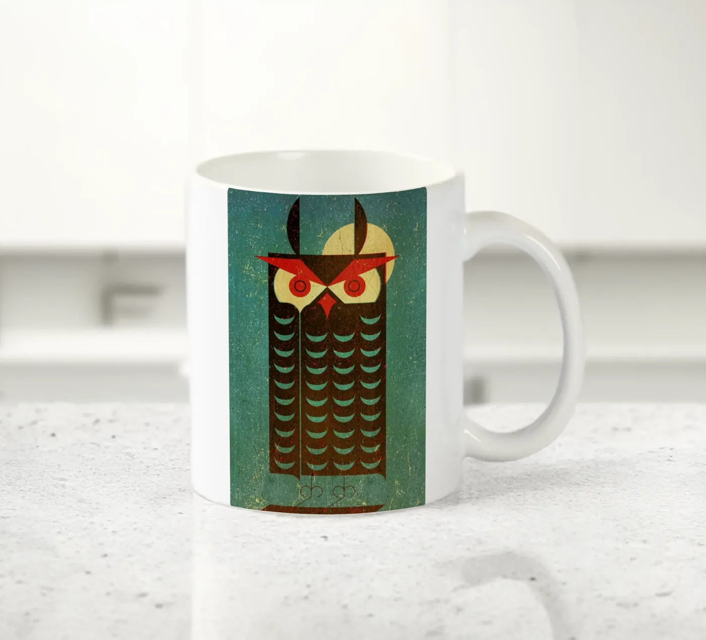 Owl ceramic mug by Komboh