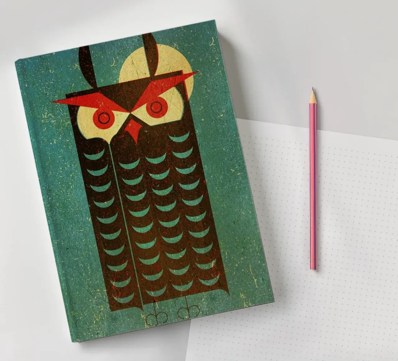 Owl notebook by Komboh