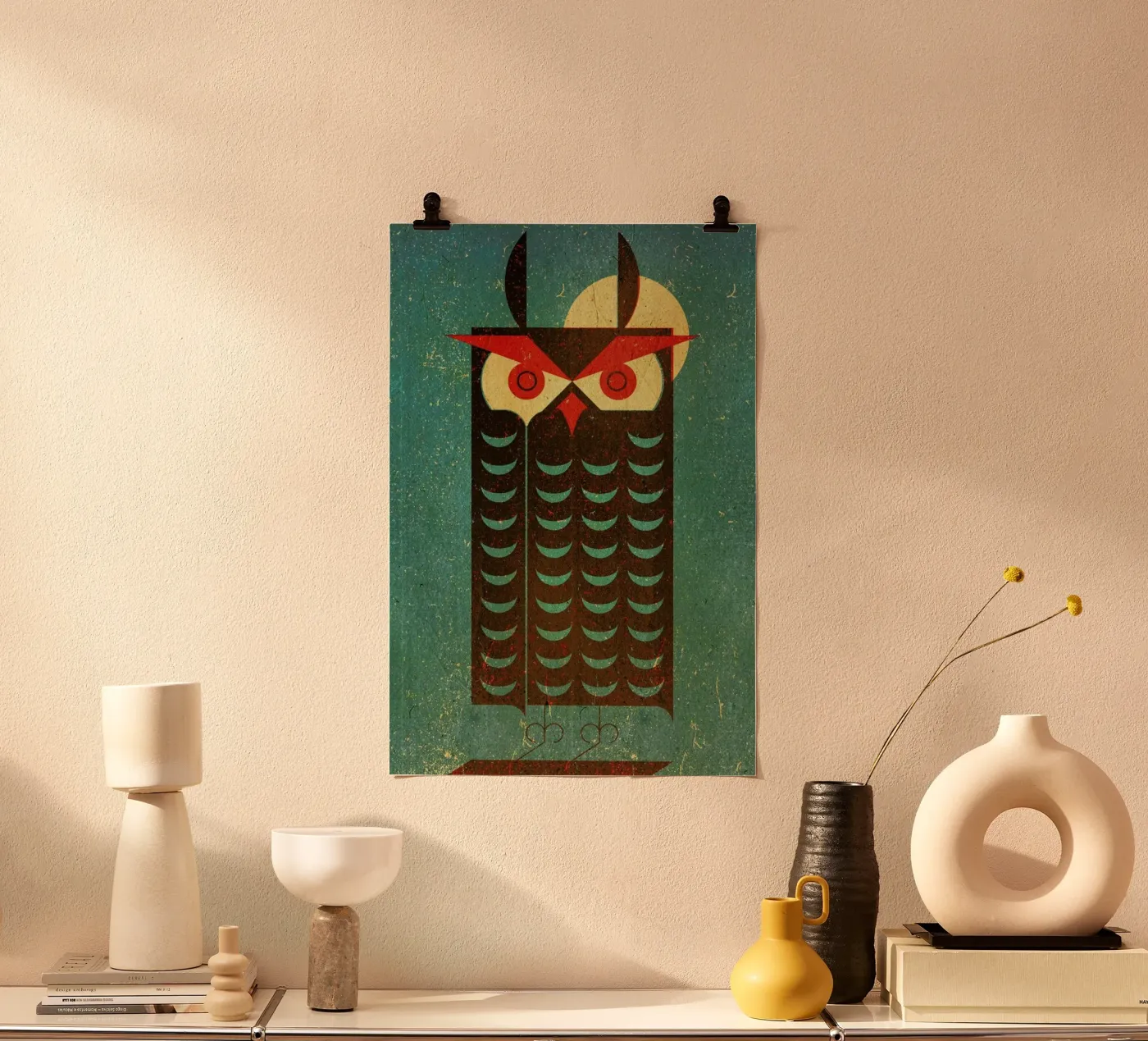 Owl poster van Komboh