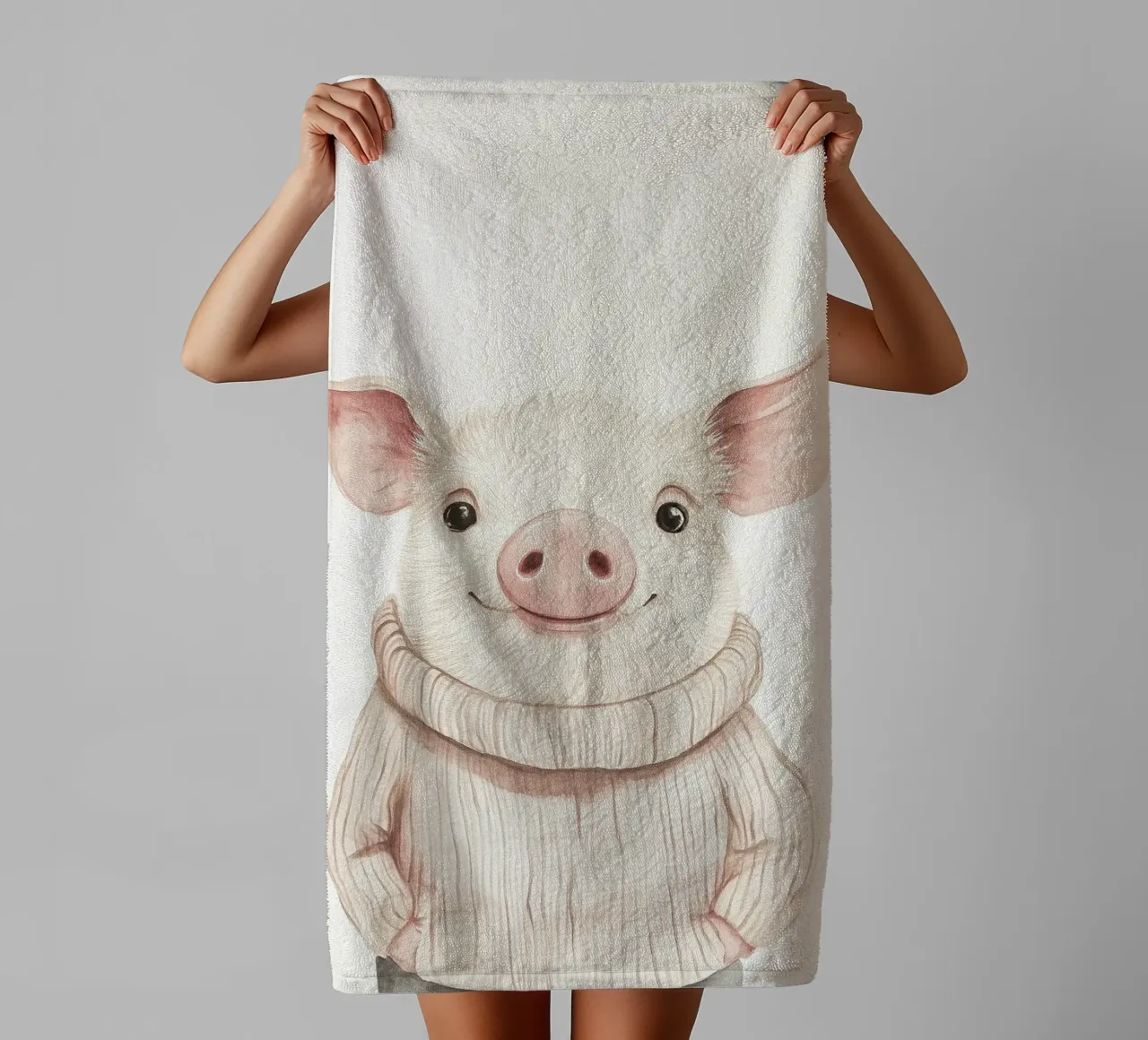Amore di maialino Babe Sweet asciugamano da bagno da Carinaprint