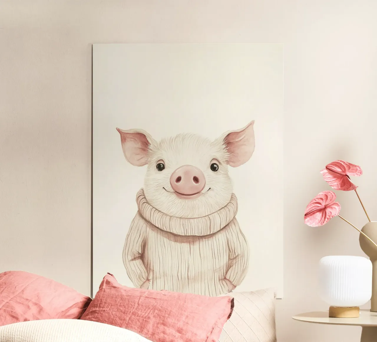Babe Süße Ferkel Liebe Poster von Carinaprint