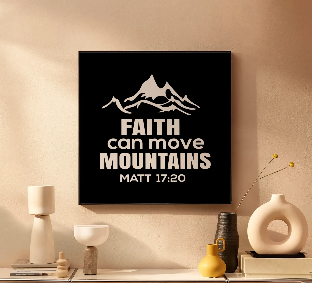 Faith can move mountains alluminio dibond da happieeagle
