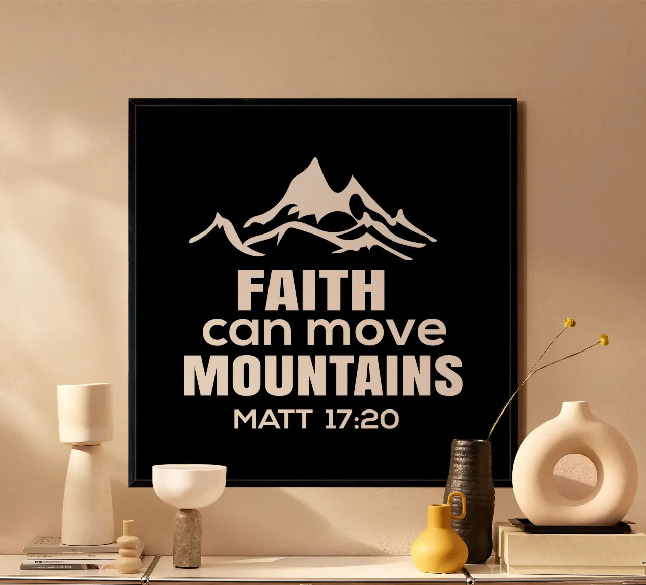 Faith can move mountains carta hahnemühle da happieeagle