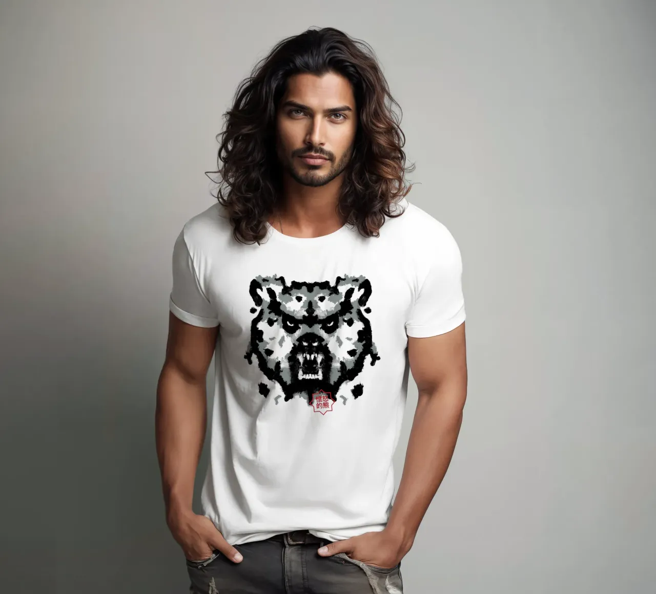 Test di Rorschach dell'orso t-shirt da Tobe Fonseca