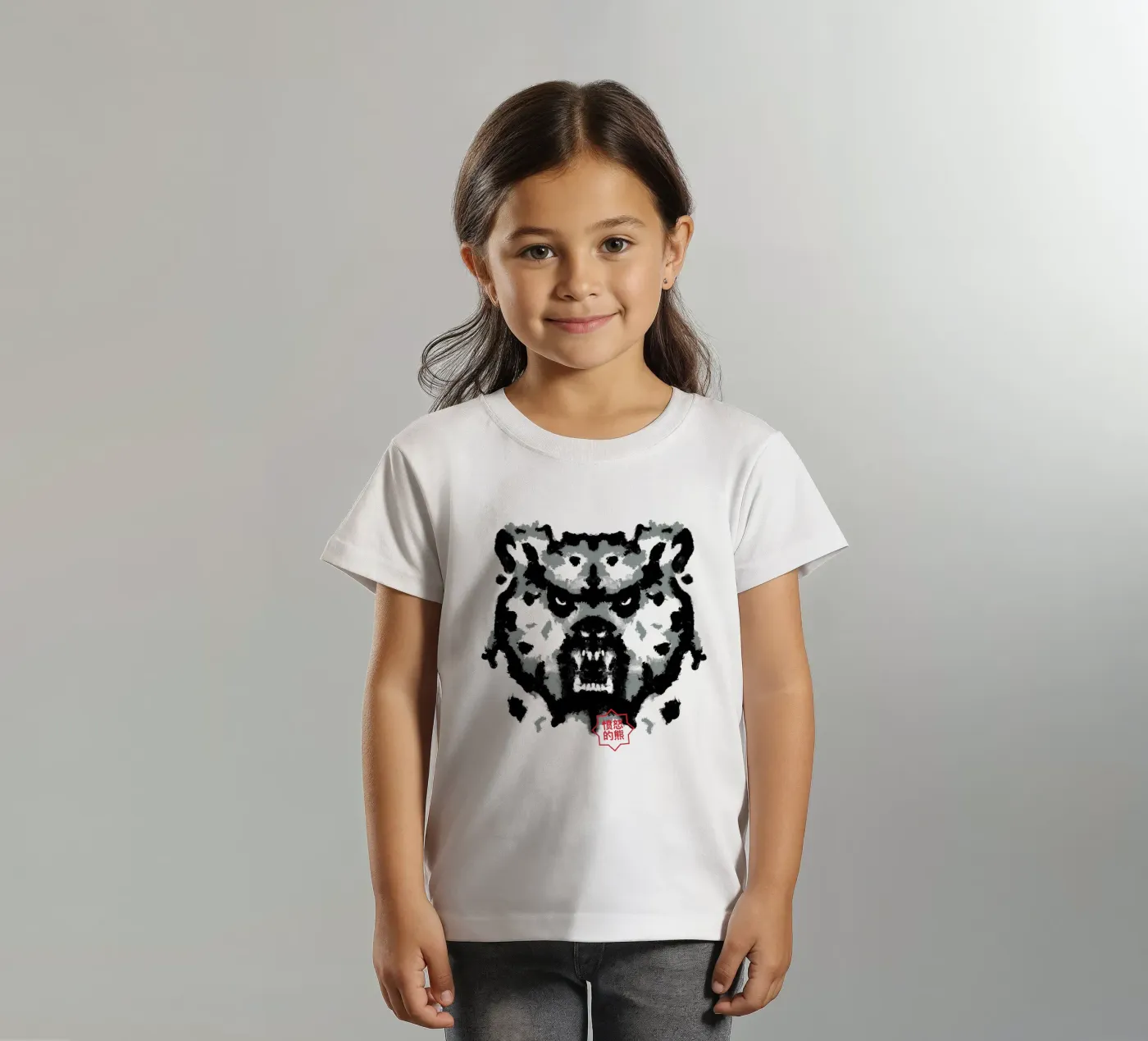 Test di Rorschach dell'orso t-shirt bambini da Tobe Fonseca