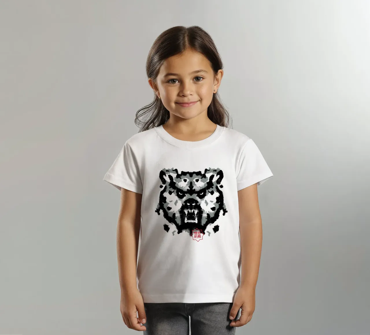 Bear Rorschach Test kids t-shirt by Tobe Fonseca