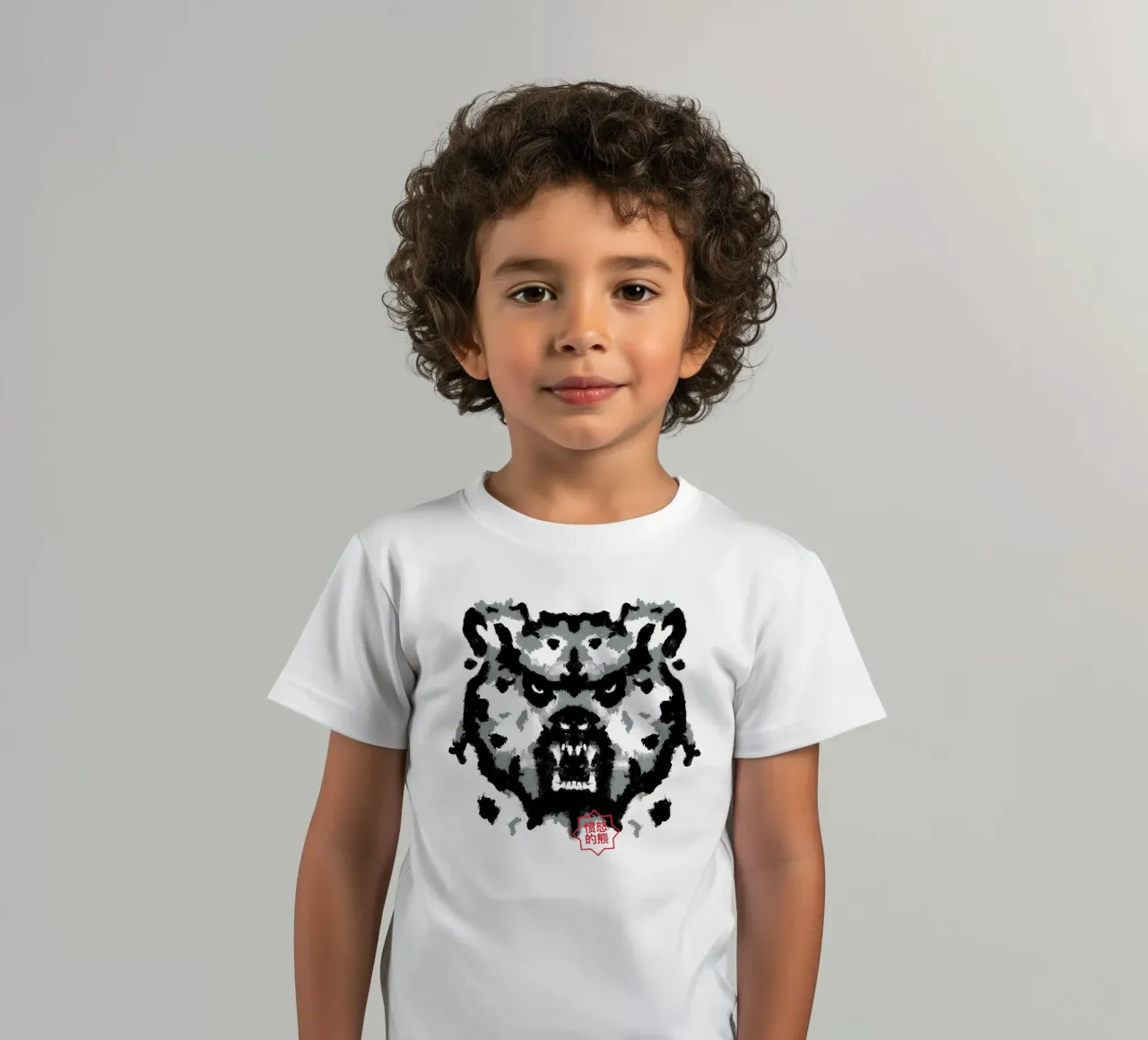 Bear Rorschach Test t-shirt bambini da Tobe Fonseca