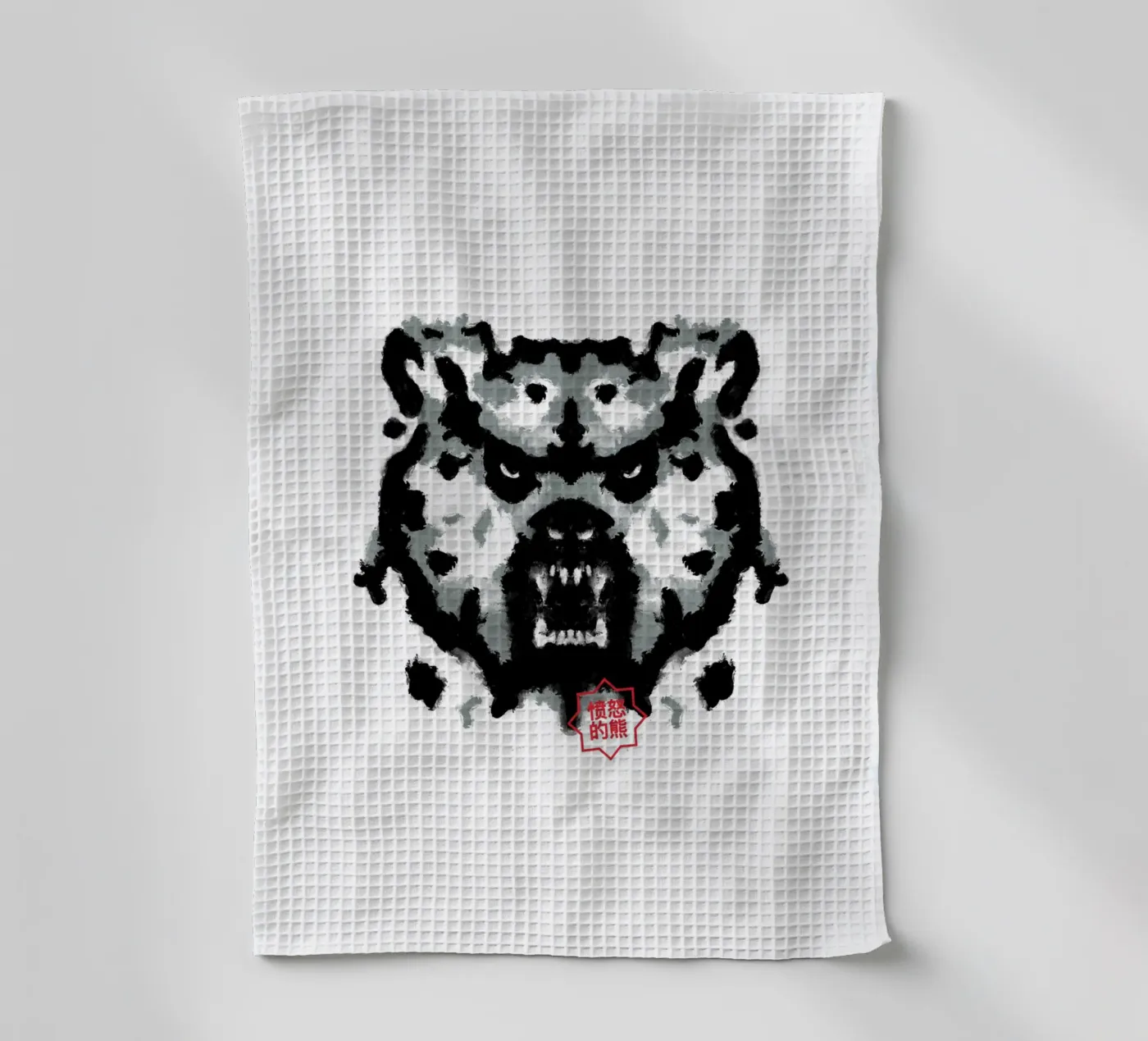 Bear Rorschach Test torchon de Tobe Fonseca