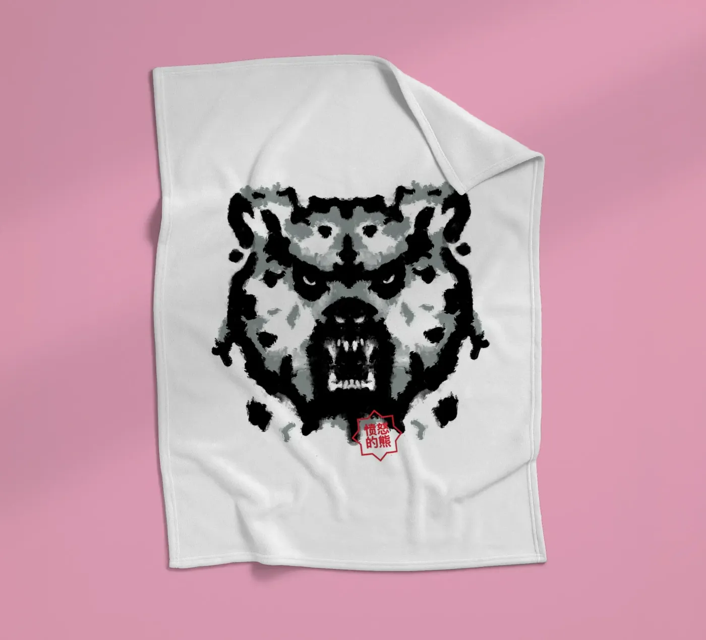 Bear Rorschach Test Fleecedecke von Tobe Fonseca