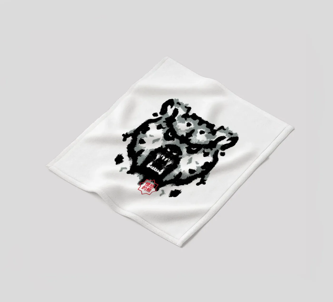 Bear Rorschach Test fleece blanket by Tobe Fonseca