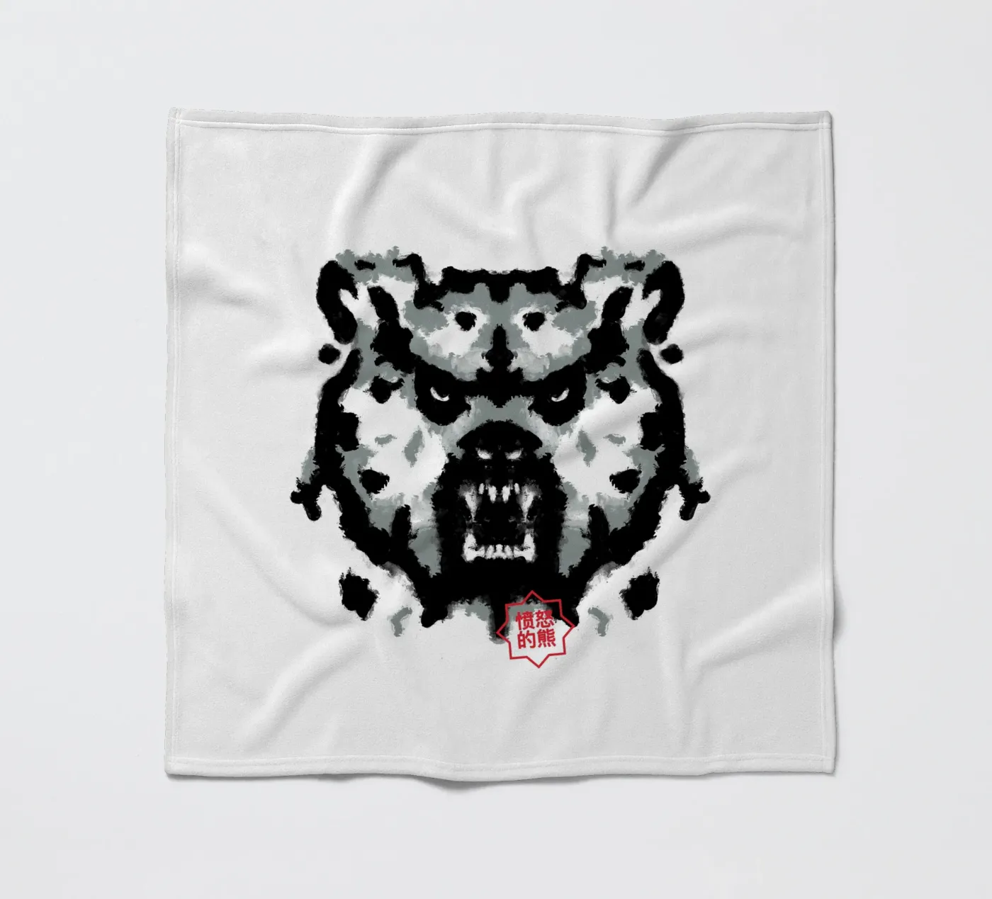 Bear Rorschach Test Fleecedecke von Tobe Fonseca