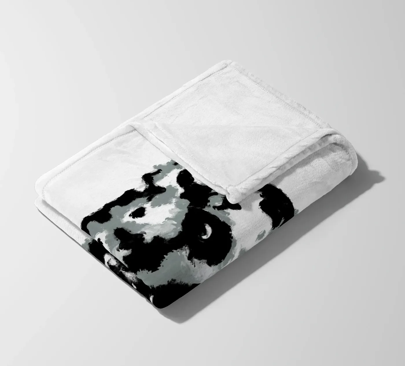 Bear Rorschach Test fleece blanket by Tobe Fonseca