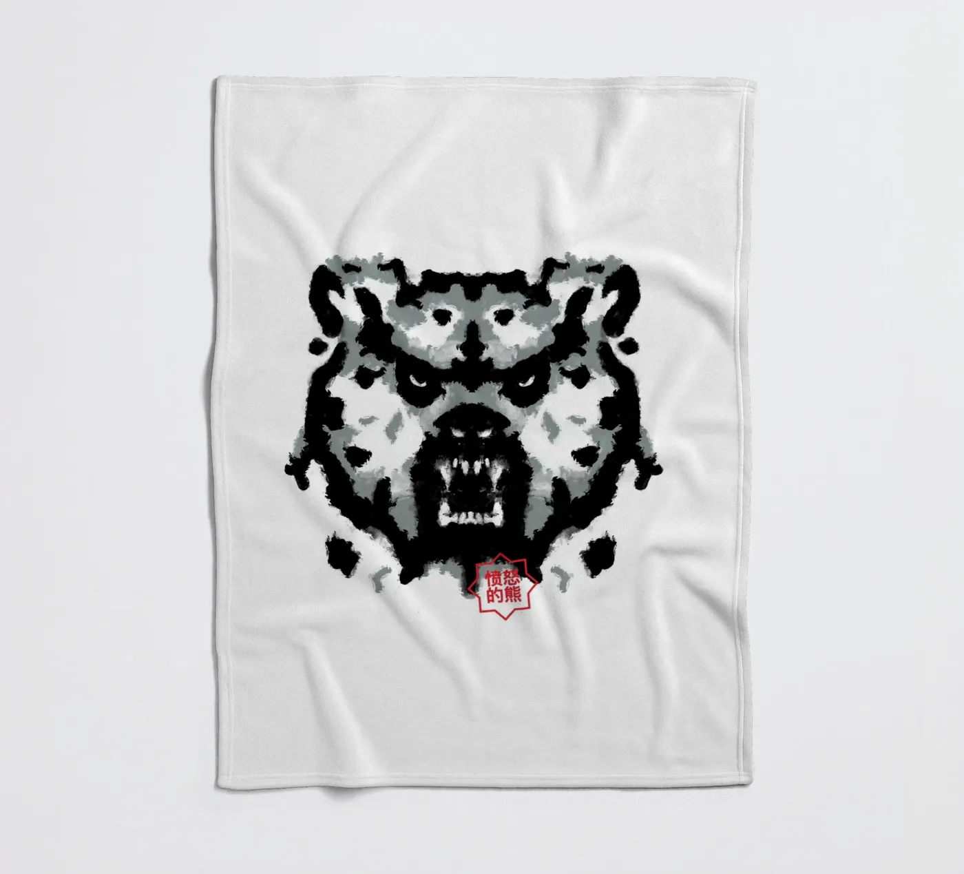 Bear Rorschach Test Fleecedecke von Tobe Fonseca